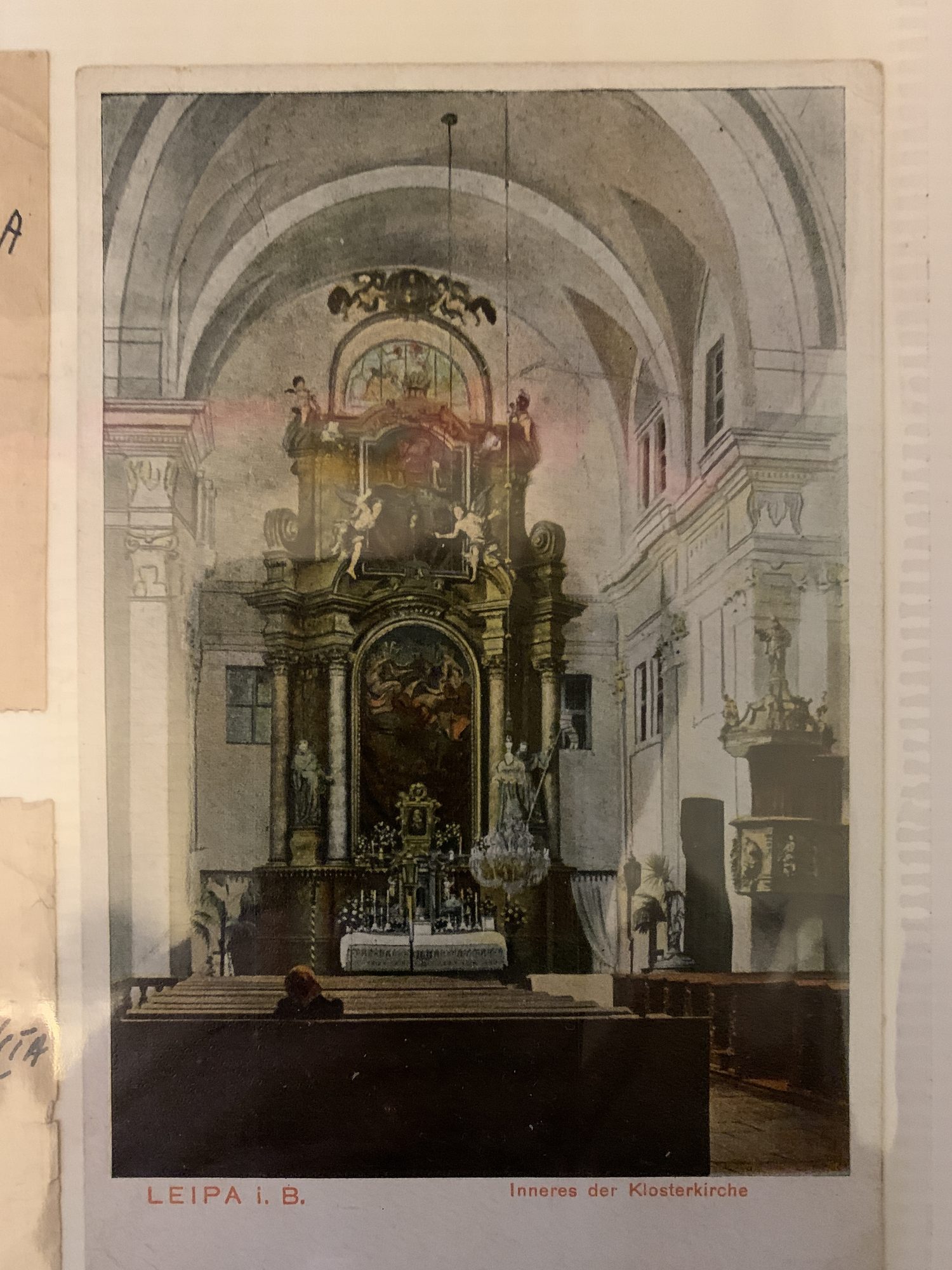Ansichtkaart kloosterkerk Leipa