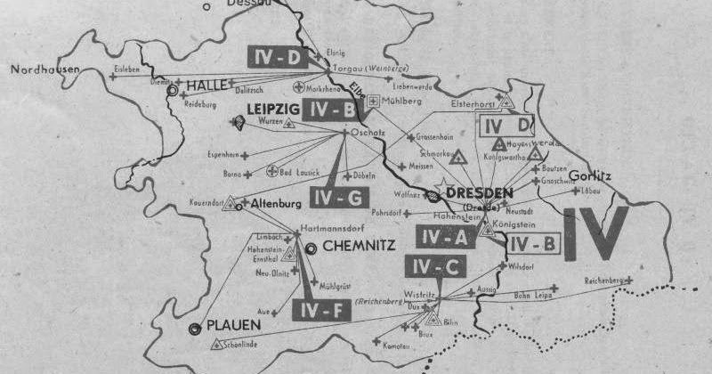 Wehrkreis IV overzichtskaart